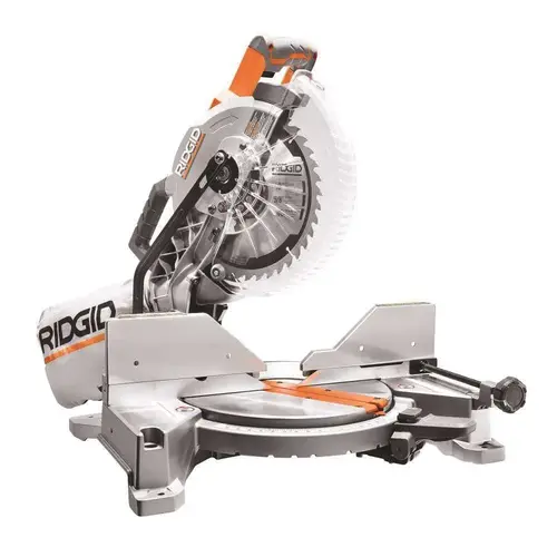 RIDGID 15 Amp 10 in. Dual Miter Saw with LED Cut Line Indicator Orange RIDGID 15 Amp 10 in. Dual Miter Saw with LED Cut Line Indicator Orange