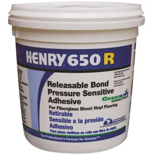 650R 1 Gal. Releasable Bond Pressure Sensitive Adhesive Beige - pack of 4