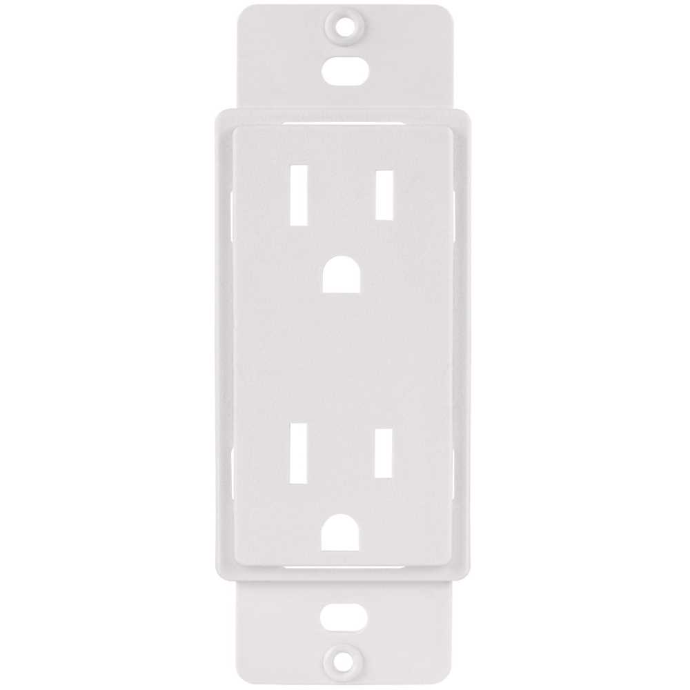 Titan3 Technology TPPAW-D 1-Gang or Multi-Gang Duplex Plastic Adapter Plate, White