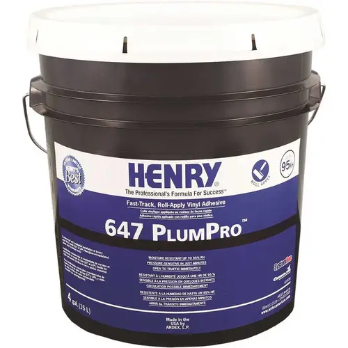 Henry 647 4 Gal. Luxury Vinyl Tile and Plank Flooring Adhesive Purple