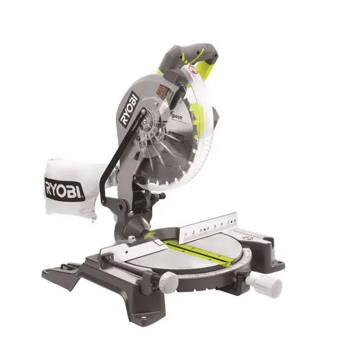 RYOBI 10 in. Compound Miter Saw with LED Green RYOBI 10 in. Compound Miter Saw with LED Green