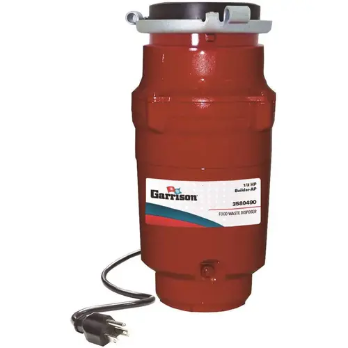 1/3 HP Builder Continuous Feed Garbage Disposal - Apartment Pack