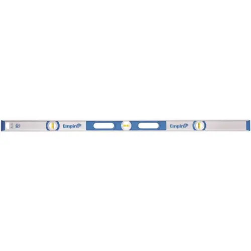500 Series I-Beam Level, 48 in L, 3-Vial, Nonmagnetic, Aluminum, Blue