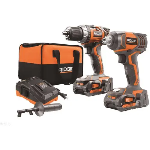 18-Volt Lithium-Ion Cordless Drill/Driver and Impact Driver 2-Tool Combo Kit with (2) 2.0 Ah Batteries, Charger, and Bag Orange 18-Volt Lithium-Ion Cordless Drill/Driver and Impact Driver 2-Tool Combo Kit with (2) 2.0 Ah Batteries, Charger, and Bag Orange