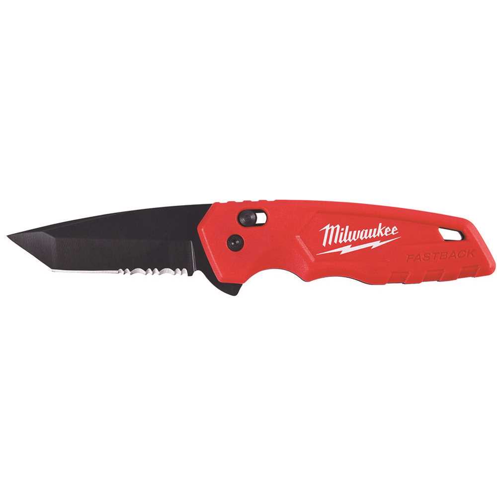 Milwaukee 48-22-1530 FASTBACK 2.95 in. Blade Length Spring Assisted Folding Knife Red