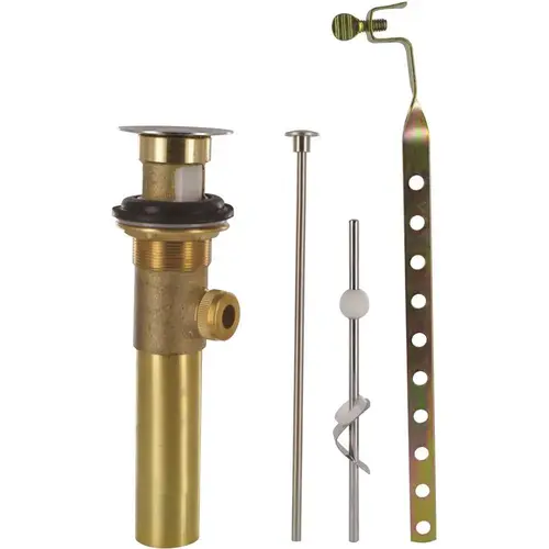 1 1/4 in. Metal Pop-Up Drain Assembly Brushed Nickel