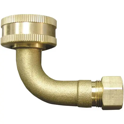 3/4 in. x 3/8 in. Brass 90-Degree Dishwasher Elbow 3/4 in. x 3/8 in. Brass 90-Degree Dishwasher Elbow