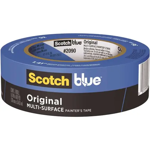 2090-36A Painter's Tape, 60 yd L, 1.41 in W, Crepe Paper Backing, Blue 2090-36A Painter's Tape, 60 yd L, 1.41 in W, Crepe Paper Backing, Blue