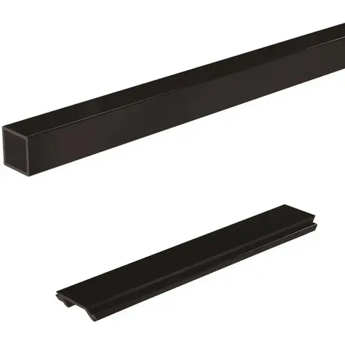 Aluminum Railing 6 ft. Black Aluminum Stair Picket and Spacer Aluminum Railing 6 ft. Black Aluminum Stair Picket and Spacer