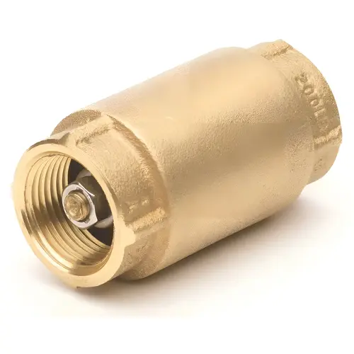 3/4 in. Lead Free Brass FIP x FIP Spring Check Valve 3/4 in. Lead Free Brass FIP x FIP Spring Check Valve