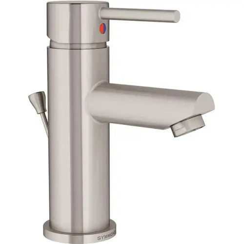 Dia Single Hole Single-Handle Bathroom Faucet with Drain Assembly in Satin Nickel Dia Single Hole Single-Handle Bathroom Faucet with Drain Assembly in Satin Nickel