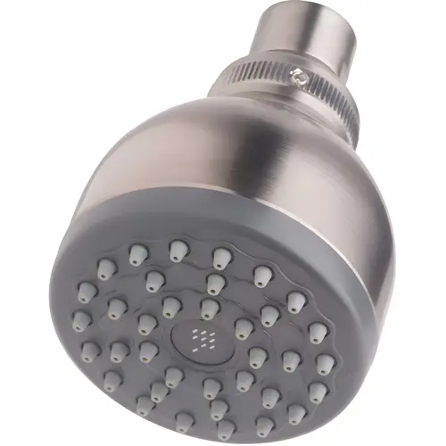 1-Spray 2.8 in. Fixed Shower Head in Satin Nickel 1-Spray 2.8 in. Fixed Shower Head in Satin Nickel