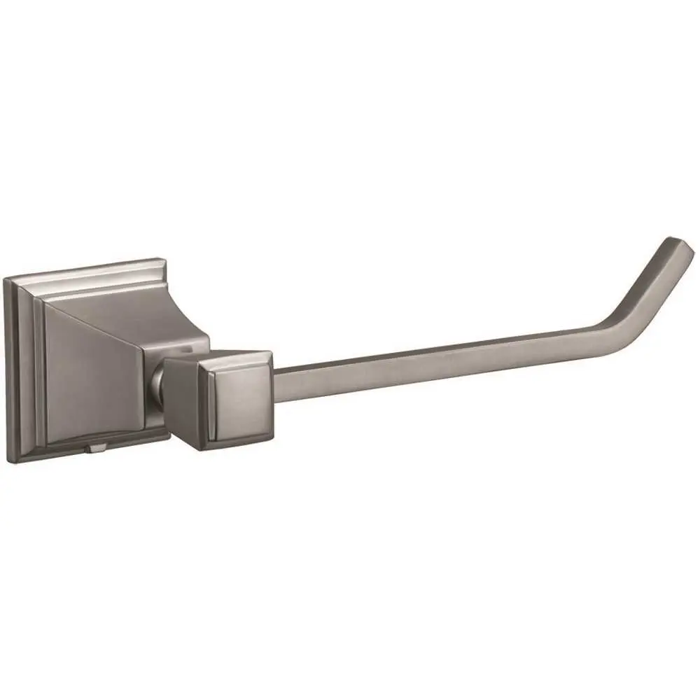 Design House Torino Single Post Toilet Paper Holder in Satin Nickel 560490 Design House Torino Single Post Toilet Paper Holder in Satin Nickel 560490