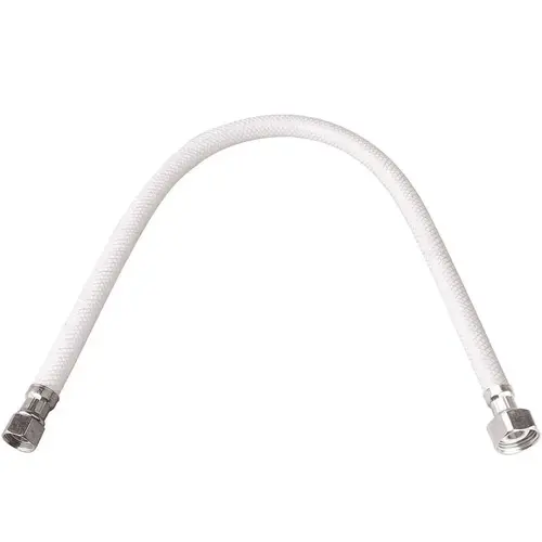 3/8 in. Flare x 1/2 in. FIP x 20 in. Vinyl Faucet Supply Line White
