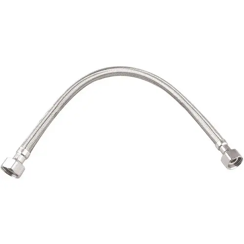 1/2 in. Compression x 1/2 in. FIP x 12 in. Braided Stainless Steel Faucet Supply Line