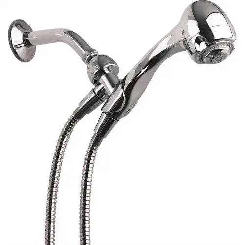3-Spray 2.8 in. Single Wall Mount Low Flow Handheld Adjustable Shower Head in Chrome