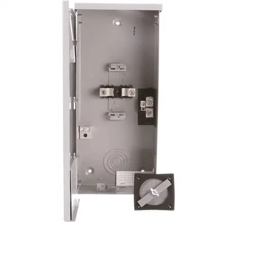200 Amp 2-Space 4-Circuit Breaker Outdoor Small Load Center Enclosures Gray 200 Amp 2-Space 4-Circuit Breaker Outdoor Small Load Center Enclosures Gray