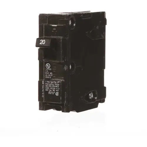 Murray 20 Amp Single-Pole Type MP-Circuit Breaker Black Murray 20 Amp Single-Pole Type MP-Circuit Breaker Black