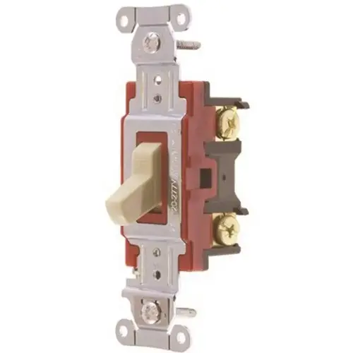 Pro Series 20 Amp 3-Way Hubbell Toggle Switch, Ivory Pro Series 20 Amp 3-Way Hubbell Toggle Switch, Ivory
