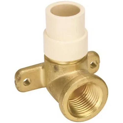 1/2 in. Lead Free CPVC Piping x Brass Fitting Drop Ear Elbow