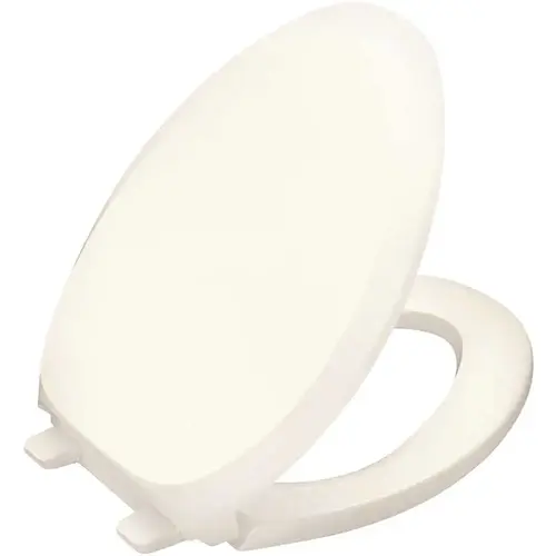 French Curve Quiet-Close Elongated Toilet Seat with Grip-Tight Bumpers in Biscuit French Curve Quiet-Close Elongated Toilet Seat with Grip-Tight Bumpers in Biscuit