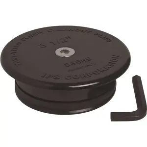 Proplus 83689 3-1/2 in. Flush Mechanical Cleanout Repair Plug Black