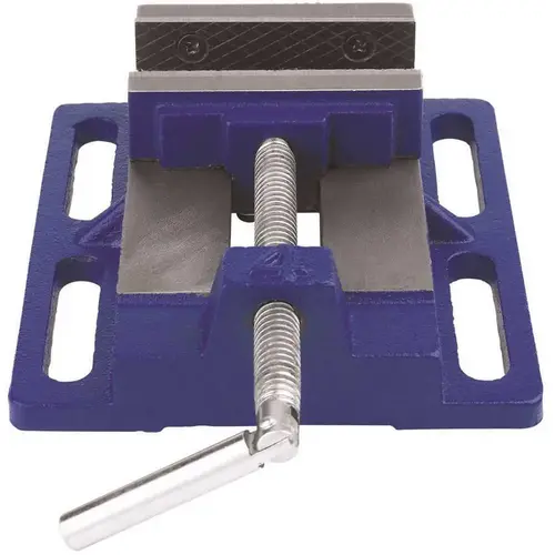 Workshop Vise, 4-1/4 in Jaw Opening, 4 in W Jaw, 2.2 in D Throat, Steel Blue Workshop Vise, 4-1/4 in Jaw Opening, 4 in W Jaw, 2.2 in D Throat, Steel Blue