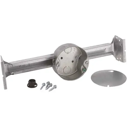 KWIK-BRACE with 1-1/2 in. Deep Box for New Construction with Three 1/2 in. KO's Gray KWIK-BRACE with 1-1/2 in. Deep Box for New Construction with Three 1/2 in. KO's Gray