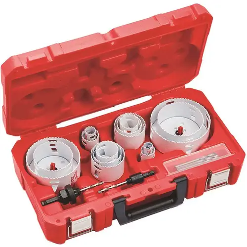 Hole Dozer Hole Saw Kit, 19-Pc Electricians, Bi-Metal, 3/4 in to 4-3/4 in Cut Hole Dozer Hole Saw Kit, 19-Pc Electricians, Bi-Metal, 3/4 in to 4-3/4 in Cut