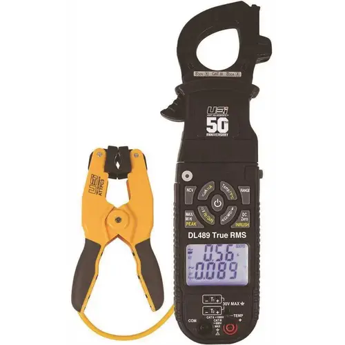 True RMS Clamp-On Meter with Pipe Clamp Probe True RMS Clamp-On Meter with Pipe Clamp Probe