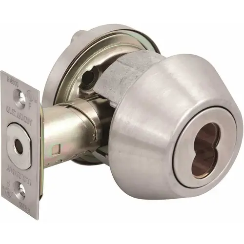 1600 GR2 US32D Single Cylinder Deadbolt SFIC Prep(Core Sold Separately) Adjustable Backset Brushed Stainless