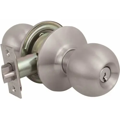 2010 GR2 Entrance Ball Door Knob US32D SC1 2-3/8 in. Backset Brushed Stainless