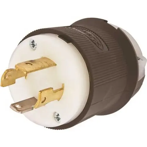 3 Pole 4 Wire 30 Amp 125/250-Volt Nema Configuration L14-30P Insulgrip Twist-Lock Generator Plug Black/White 3 Pole 4 Wire 30 Amp 125/250-Volt Nema Configuration L14-30P Insulgrip Twist-Lock Generator Plug Black/White
