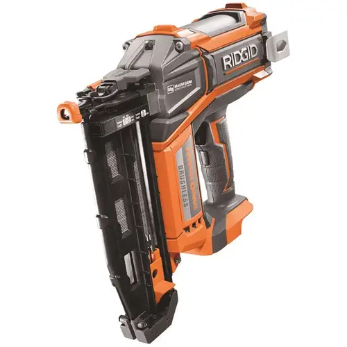 18-Volt Cordless Brushless HYPERDRIVE 16-Gauge 2-1/2 in. Straight Finish Nailer(Tool Only), Belt Clip, Bag, Sample Nails