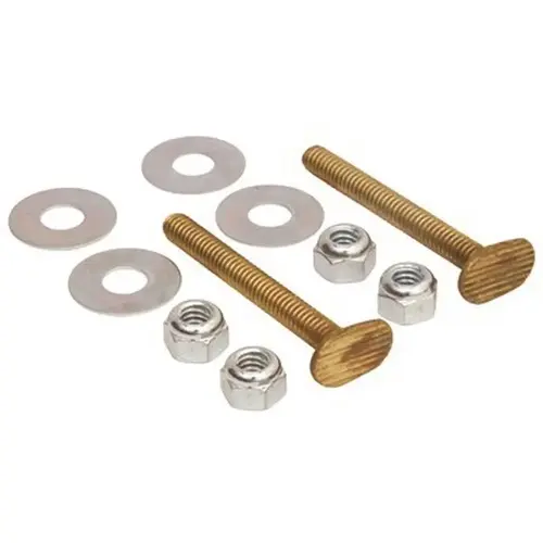 5/16 in. x 2-1/4 in. Brass Snap-Off Toilet Flange Bolts Bronze 5/16 in. x 2-1/4 in. Brass Snap-Off Toilet Flange Bolts Bronze