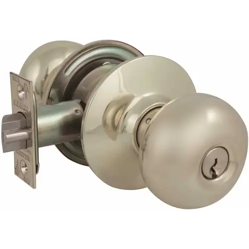 2010 GR2 Entrance Plymouth Door Knob US3 SC1 2-3/8 in. Backset Bright Brass 2010 GR2 Entrance Plymouth Door Knob US3 SC1 2-3/8 in. Backset Bright Brass