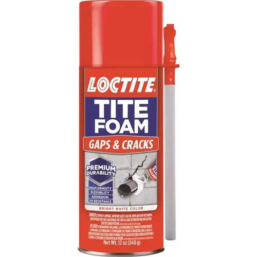 Tite Foam 12 Oz. Gaps & Cracks Insulating Sealant White
