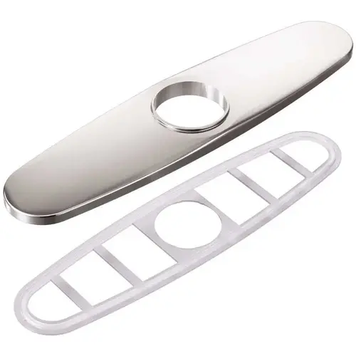 Align 10.27 in. x 2.45 in. Escutcheon Plate in Chrome Align 10.27 in. x 2.45 in. Escutcheon Plate in Chrome