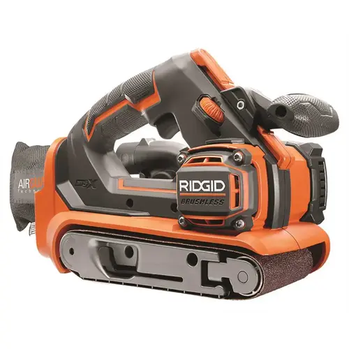 18-Volt GEN5X Cordless Brushless 3 in. x 18 in. Belt Sander (Tool Only) with Dust Bag and (1) 80 Grit Sanding Belt Orange 18-Volt GEN5X Cordless Brushless 3 in. x 18 in. Belt Sander (Tool Only) with Dust Bag and (1) 80 Grit Sanding Belt Orange
