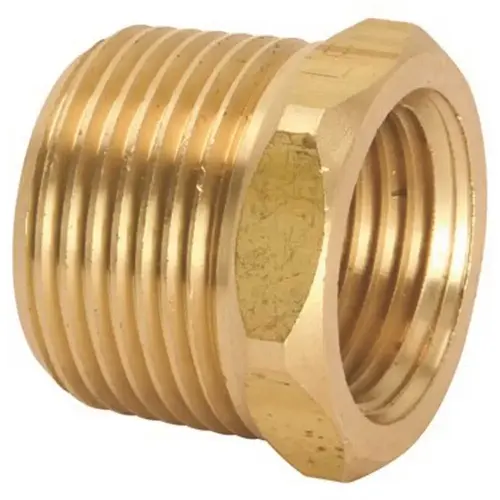 3/4 in. MIP x 1/2 in. FIP Lead Free Gas Appliance Connector Brass 3/4 in. MIP x 1/2 in. FIP Lead Free Gas Appliance Connector Brass