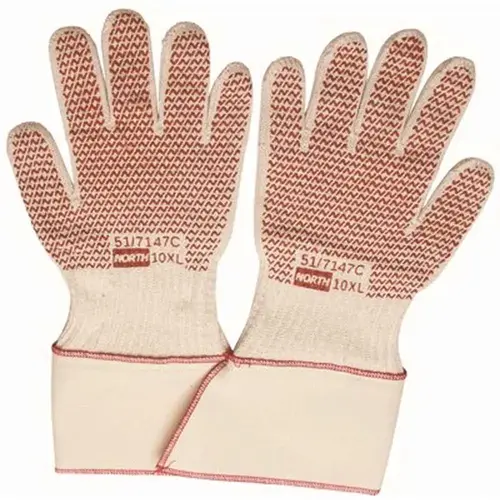 North Grip N Hot Mill Men's Gloves Red/beige Pair