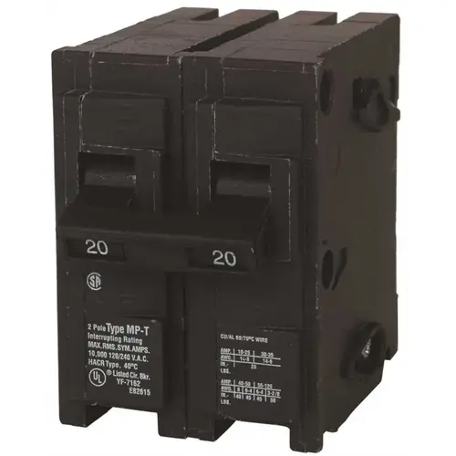 CRCUIT BREAKER QP 2P 2IN 20AMP Black CRCUIT BREAKER QP 2P 2IN 20AMP Black