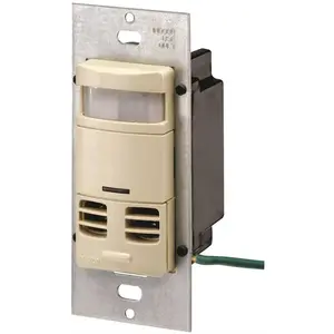 Leviton OSSMT-MDI Dual-Relay Multi-Technology Wall Switch Motion Sensor, Ivory