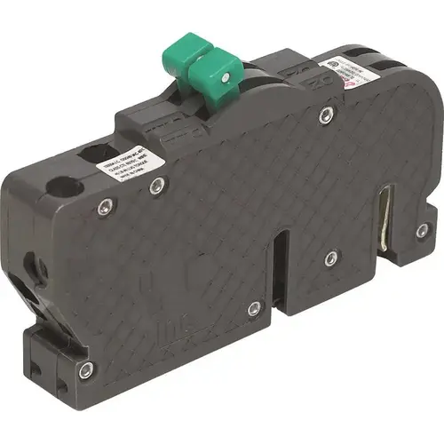 Circuit Breaker, Type UBIZ, 20 A, 2 -Pole, 120/240 V, Standard Trip, Plug Mounting Black Circuit Breaker, Type UBIZ, 20 A, 2 -Pole, 120/240 V, Standard Trip, Plug Mounting Black