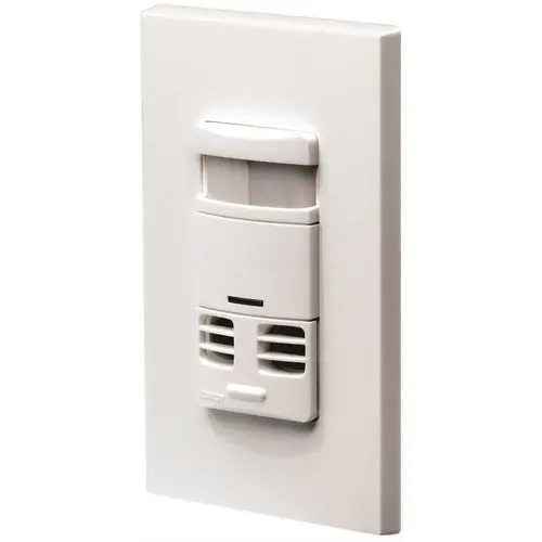 2,400 Square Ft. Coverage, Infrared and Ultrasonic Occupancy Sensor Wall Switch White