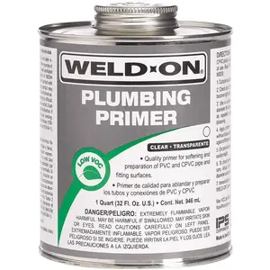 IPS Corporation 14030 Weld On PVC / cPVC Primer, Clear, Quart