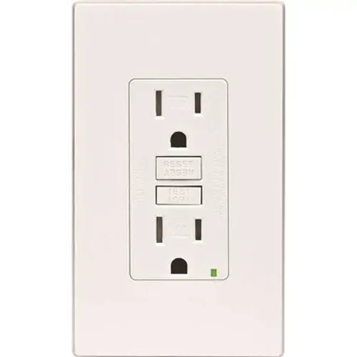 15 Amp 125-Volt NEMA 5-15R SmartlockPro 2-Pole Tamper-Resistant Duplex GFCI Receptacle with LED, Ivory 15 Amp 125-Volt NEMA 5-15R SmartlockPro 2-Pole Tamper-Resistant Duplex GFCI Receptacle with LED, Ivory