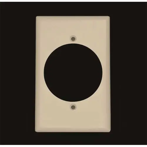 Flush Mount 1-Gang Wall Plate in Ivory Flush Mount 1-Gang Wall Plate in Ivory