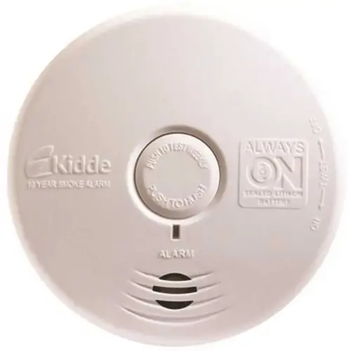 10-Year Sealed Battery Smoke Detector with Photoelectric Sensor White 10-Year Sealed Battery Smoke Detector with Photoelectric Sensor White