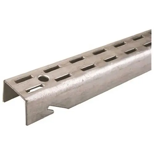 John Sterling Fast-Mount 72 In. Galvanized Steel Double-Slot Shelf Standard John Sterling Fast-Mount 72 In. Galvanized Steel Double-Slot Shelf Standard